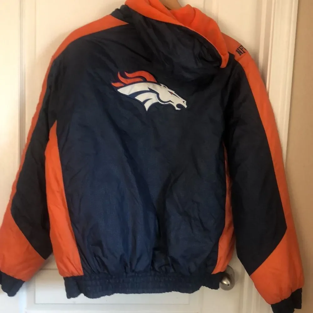 STARTER NFL DENVER BRONCOS PUFFY JACKET SZ L - Picture 6 of 6